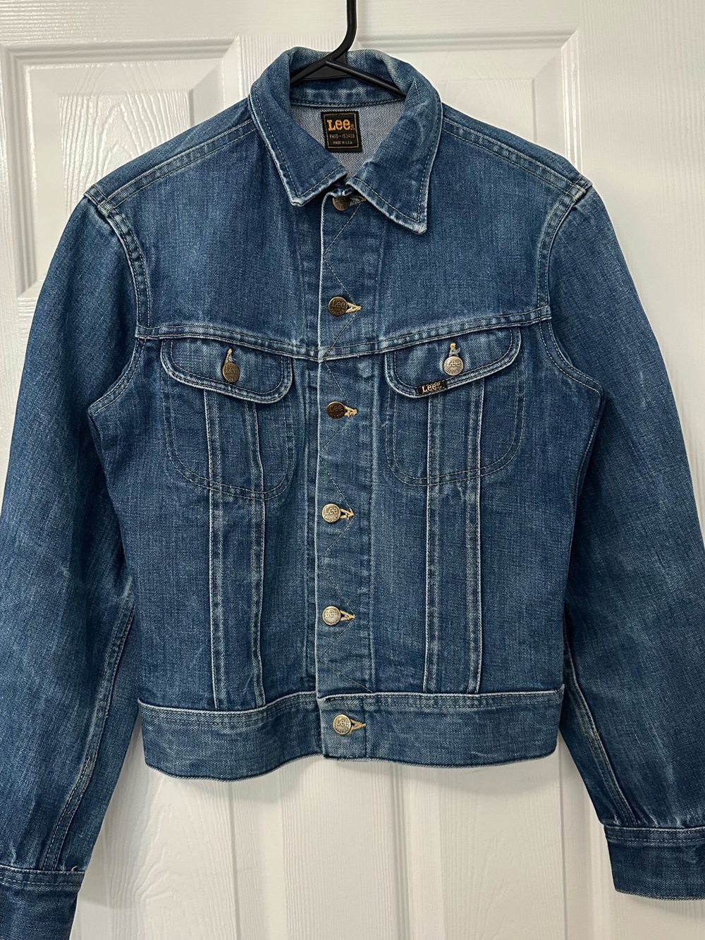 Vintage 1970s Lee Rider Denim Jacket Made in USA Size Small